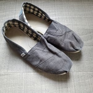 TOMS Grey Ladies Espadrilles 8 (Runs big)